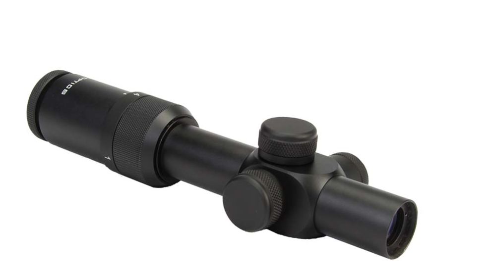 U.S. Optics SR-4C Horus Vision H50 FFP Illuminated Reticle 1-4x22mm Rifle Scope, Matte Black, N/A SR-4C-H50