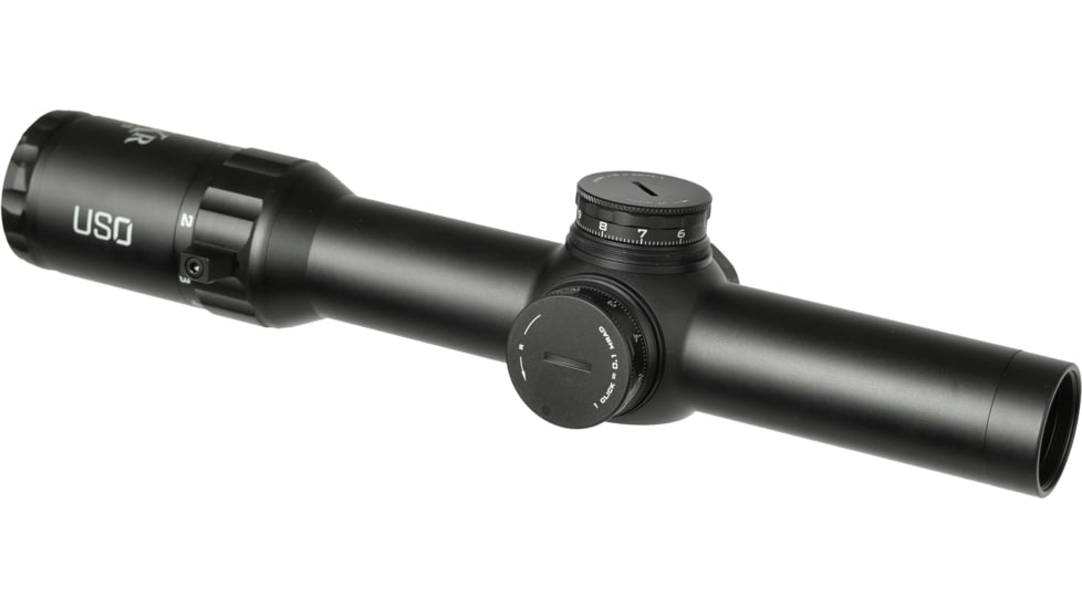 U.S. Optics SXR 1-6x28mm LPVO 34 mm Tube Rifle Scope, Second Focal Plane, Simple Crosshair Reticle, Matte Black, SXR 1-6 SFP