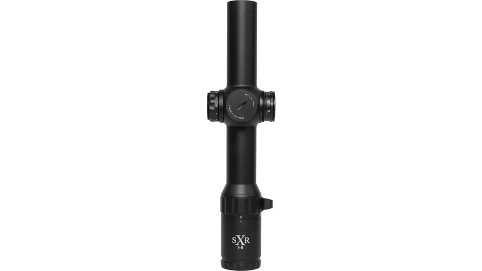 U.S. Optics SXR 1-6x28mm LPVO 34 mm Tube Rifle Scope, Second Focal Plane, Simple Crosshair Reticle, Matte Black, SXR 1-6 SFP