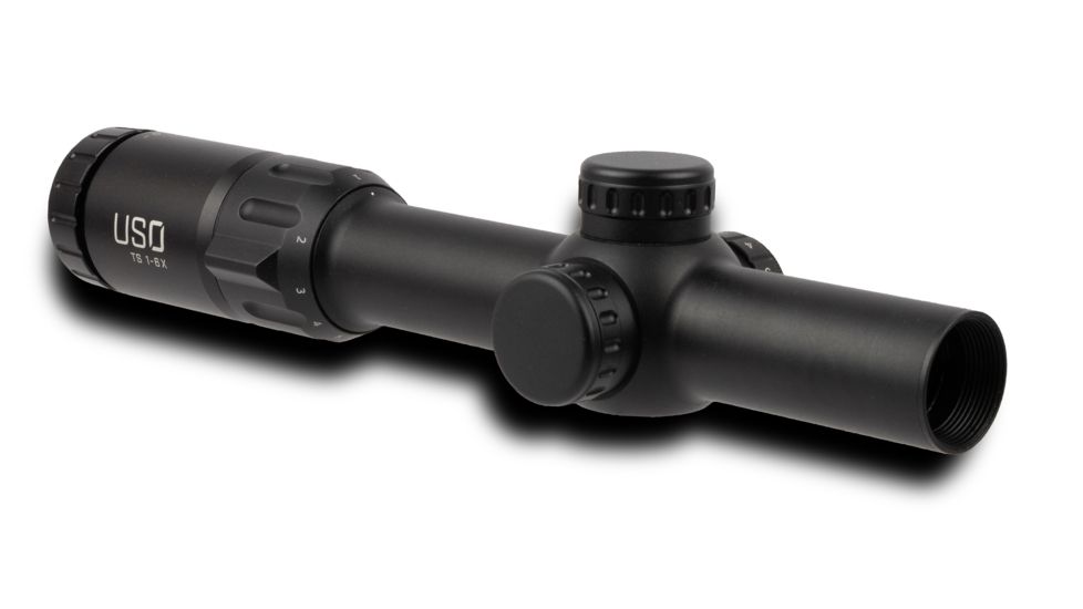 U.S. Optics TS-6X Rifle Scope, 1-6x24mm, 30mm Tube, First Focal Plane, Digital Red Illuminated MS2 Reticle, Matte Black TS-6X MS2