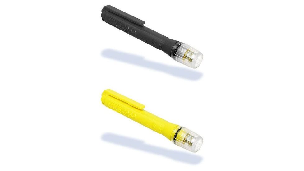 UK International Underwater Kinetics 2AAA Xenon Penlight S, Black, Safety Yellow
