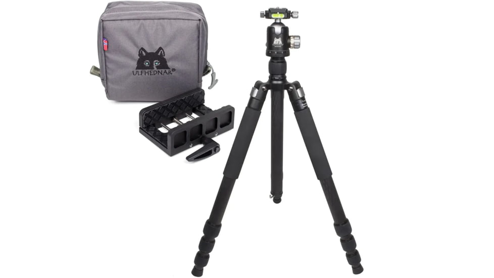 Ulfhednar Shooting Tripod with Arca Ballhead and Ulfhednar Monkey Clamp