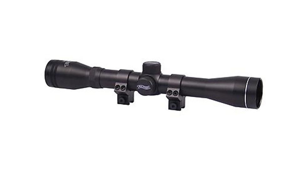 Walther Airgun Scope, 4x32 Scope 1in. Tube, Reticle 8, 46177