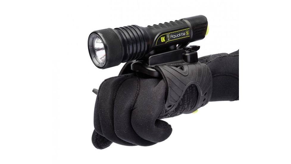 Underwater Kinetics Aqualite S 20o Rechargeable Waterproof Dive Light,500 Lumens,Black 12516