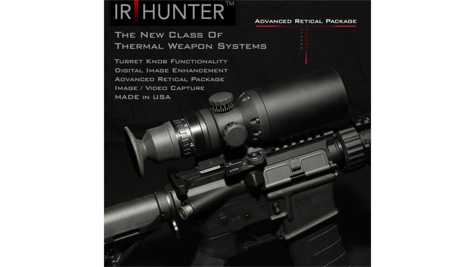 IR Defense IR Hunter MKII 640x480 Multi-Use Thermal Weapon Sight w/35mm Lens,3x Optical/12x Digital Zoom 39208