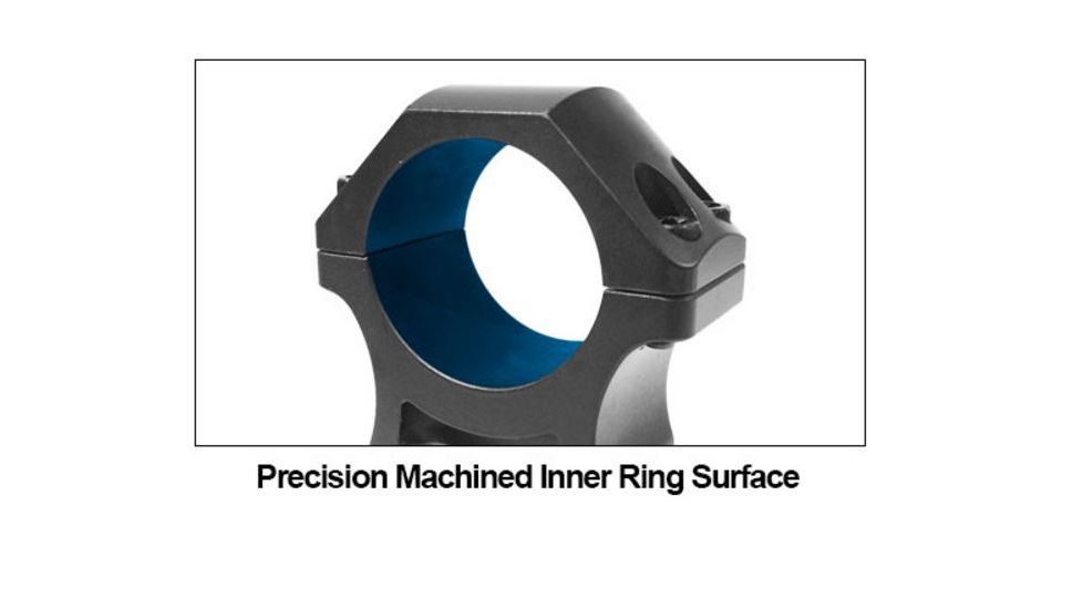 UTG PRO 34mm/2PCs Medium Profile P.O.I Picatinny Rings, Black, RWU013415