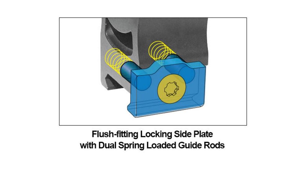 UTG PRO 34mm/2PCs Medium Profile P.O.I Picatinny Rings, Black, RWU013415