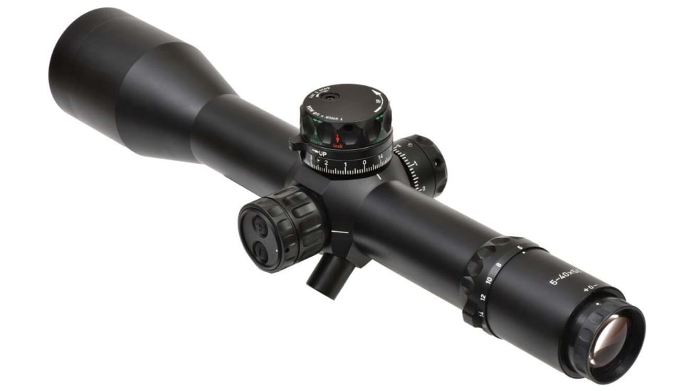 Valdada Crusader-2 Rifle Scope, 5-40x56, 40mm, First Focal Plane, MOA/MOA, 1/8 Turrets, Xtreme X1 Illum, Black, VAL-T scope 20-1
