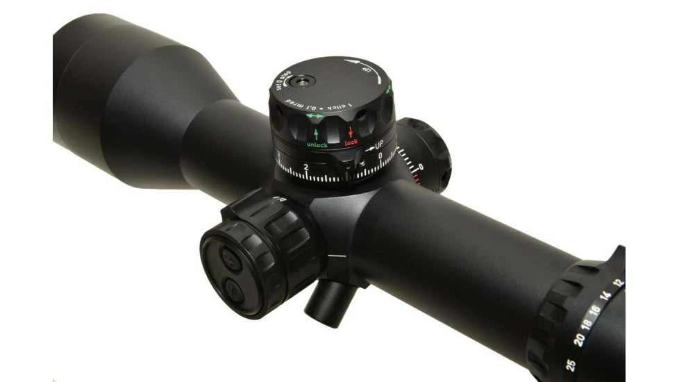 Valdada Ranger Rifle Scope, 3-25x56, 40mm Tube, First Focal Plane, Mil/Mil, Xtreme X1 Illum, Black, VAL-Tac scope 9