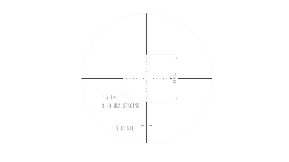 Valiant Optics Kronos Rifle Scope, 3-12x56mm, 30mm Tube, SIR Mil-Dot Illuminated Reticle, Black, VL6202