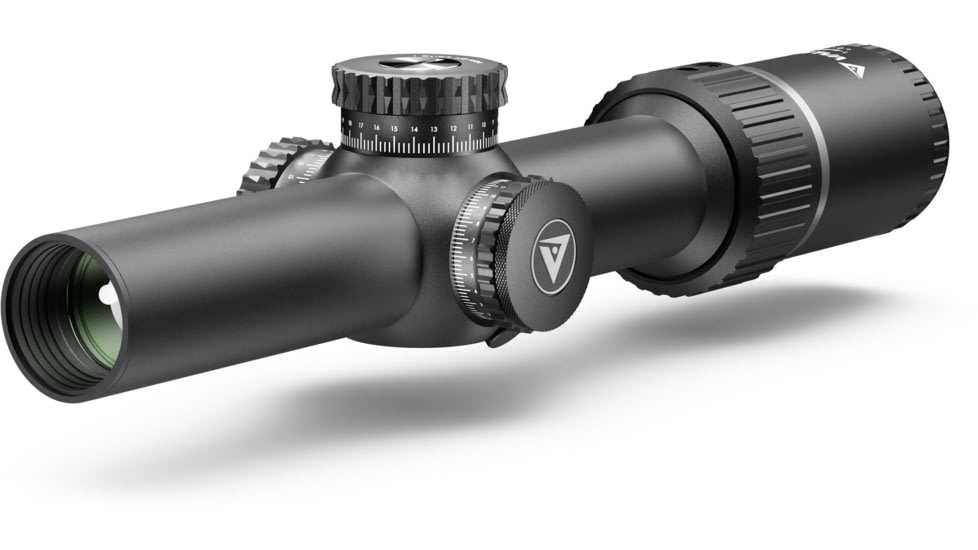Valiant Optics Kronos SIR Rifle Scope, 1-6x24mm, 30mm Tube, TAC MOA Reticle, Black, VL3101