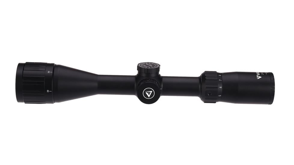 Valiant Optics Themys Rifle Scope, 3-9x40mm, 1in Tube, AO RAQ Red Illuminated Reticle, Black, VL4201