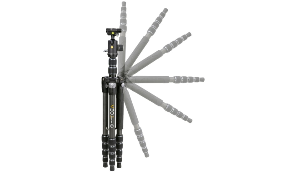 Vanguard 235CBP 4 in 1 Tripod w/ Ball Head, Pan Handle, Monopod, Black, VEO3T235CBP