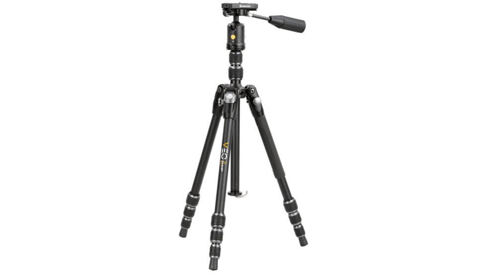 Vanguard Aluminum 4 in 1 Tripod w/ Ball Head, Pan Handle, Monopod, 204 ABP, Black, VEO3T204ABP
