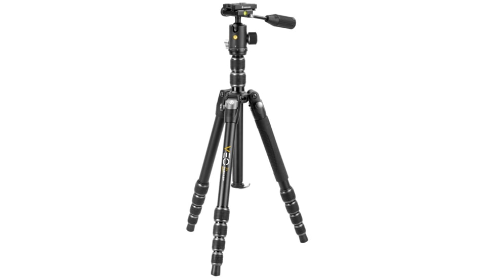 Vanguard Aluminum 4 in 1 Tripod w/ Ball Head, Pan Handle, Monopod, 265HABP, Black, VEO3T265HABP