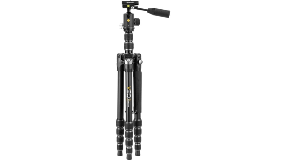 Vanguard Aluminum 4 in 1 Tripod w/ Ball Head, Pan Handle, Monopod, 265HABP, Black, VEO3T265HABP