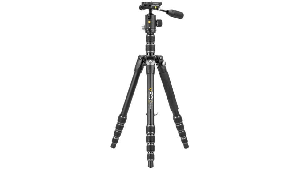 Vanguard Aluminum 4 in 1 Tripod w/ Ball Head, Pan Handle, Monopod, 265HABP, Black, VEO3T265HABP