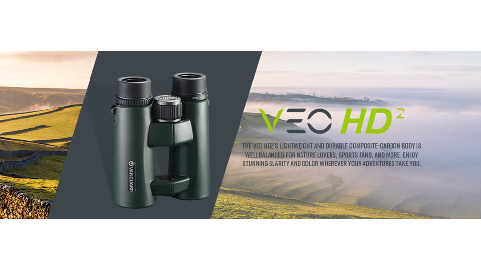 Vanguard ED Glass HD2 8x42 Binoculars, Green, VEO HD2 8420