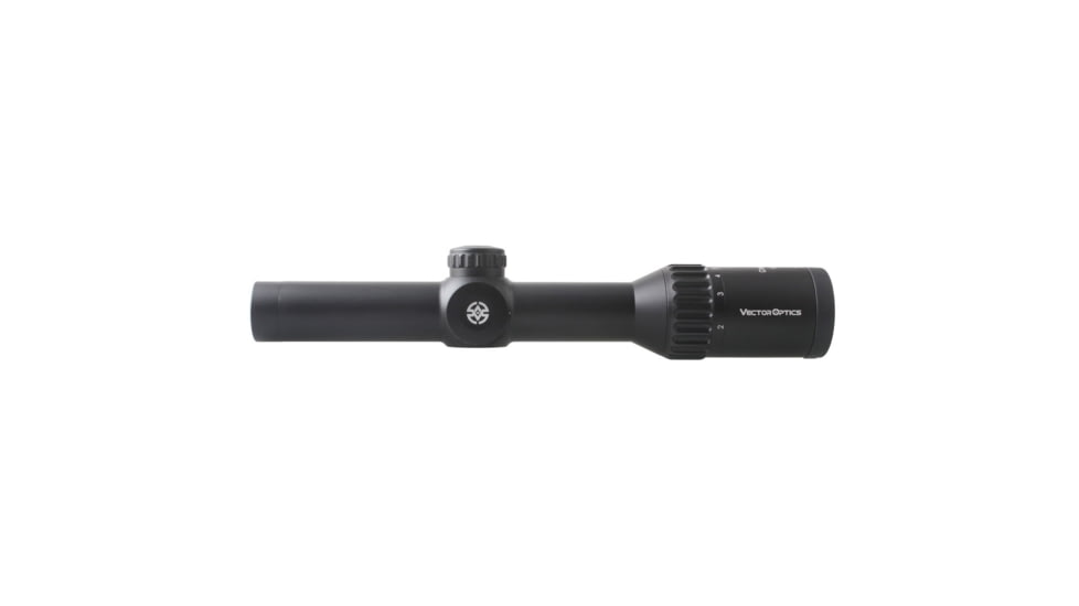 Vector Optics Continental 1-6x24mm IR Rifle Scope, German 4 Reticle, Black, SCOC-23
