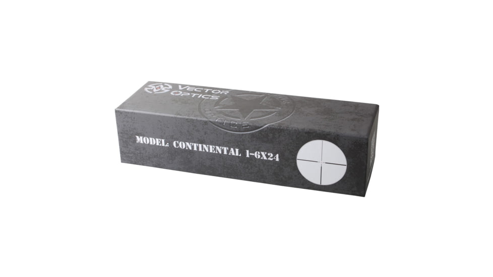Vector Optics Continental 1-6x24mm IR Rifle Scope, German 4 Reticle, Black, SCOC-23