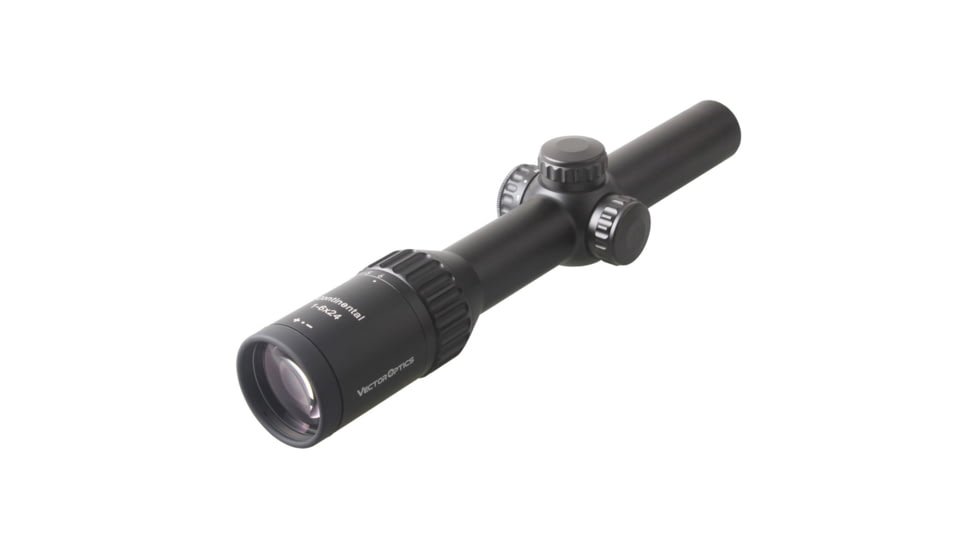 Vector Optics Continental 1-6x24mm IR Rifle Scope, German 4 Reticle, Black, SCOC-23