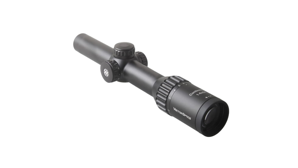 Vector Optics Continental 1-6x24mm IR Rifle Scope, German 4 Reticle, Black, SCOC-23