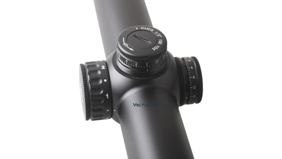 Vector Optics Continental 1-6x24mm IR Rifle Scope, German 4 Reticle, Black, SCOC-23