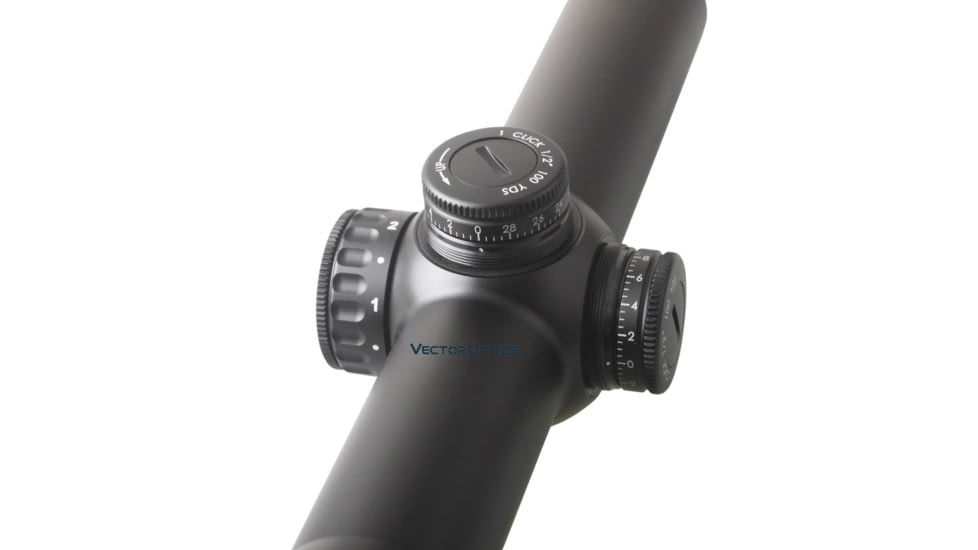 Vector Optics Continental 1-6x24mm IR Rifle Scope, German 4 Reticle, Black, SCOC-23