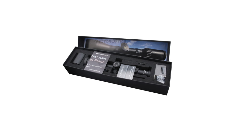 Vector Optics Continental 4-24x56mm Rifle Scope, 34mm, FFP, VCT-34FFP, Nitrogen Purged, Black, SCFF-29