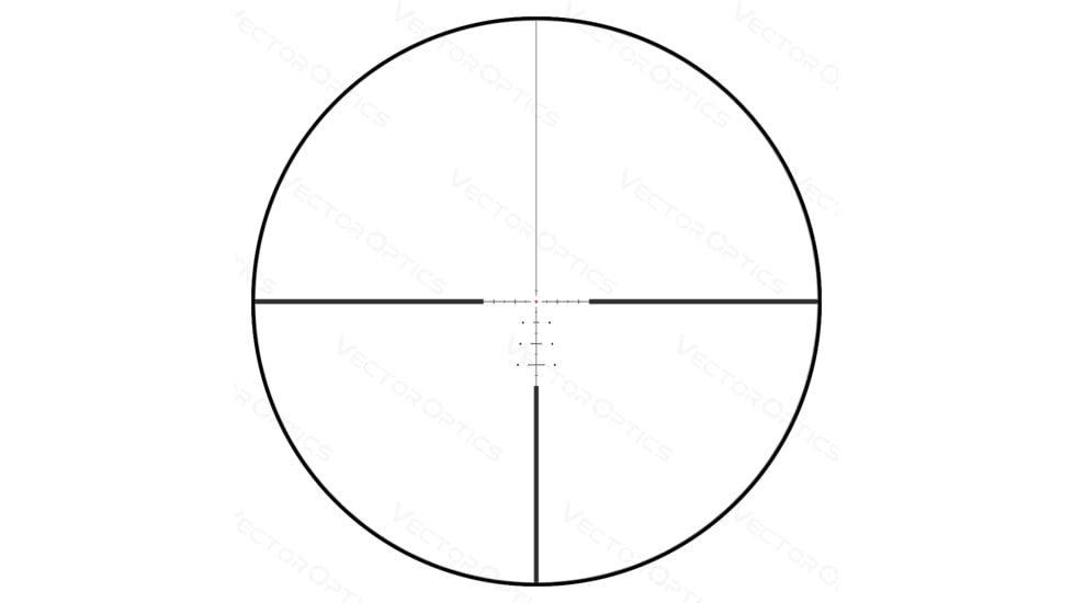Vector Optics Continental x6 BDC Rifle Scope, 2.5-15x56mm, 30mm Tube, Etched Glass VEC-H15 BDC Reticle, Black, SCOM-34