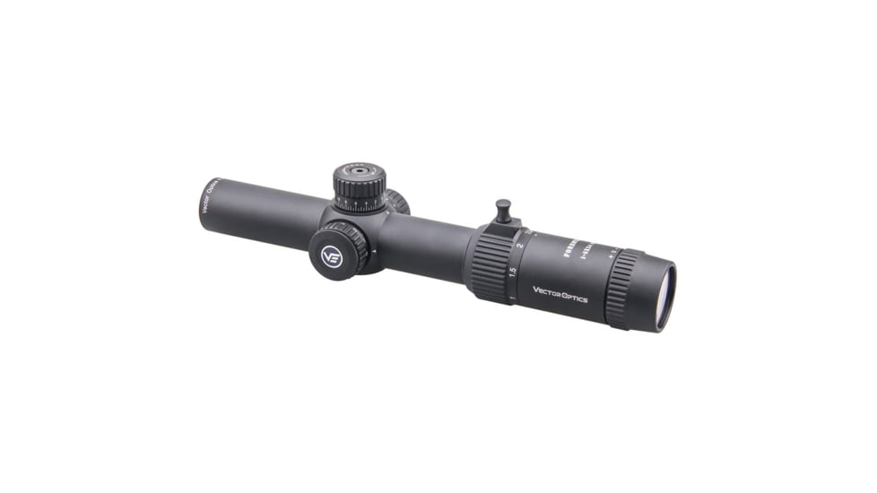 Vector Optics Forester 1-5x24mm, Second Focal Pane, Gen 2, Etched Center Dot Illuminated Reticle, 30mm Tube Rifle Scope, Black, SCOC-04II