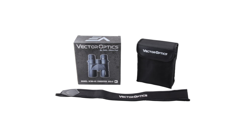 Vector Optics Forester 10x42 mm Binocular, BAK4, 4.1 mm, Multicoated, Black, SCBO-02