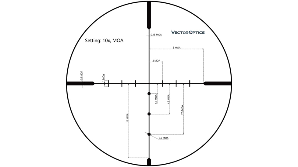 Vector Optics Hugo 3-12x44mm, Secong Focal Plane, 1inch Tube, Turkey Rifle Scope, Black, SCOM-30