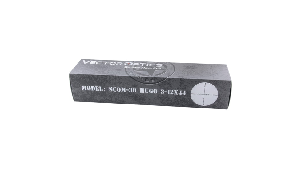 Vector Optics Hugo 3-12x44mm, Secong Focal Plane, 1inch Tube, Turkey Rifle Scope, Black, SCOM-30