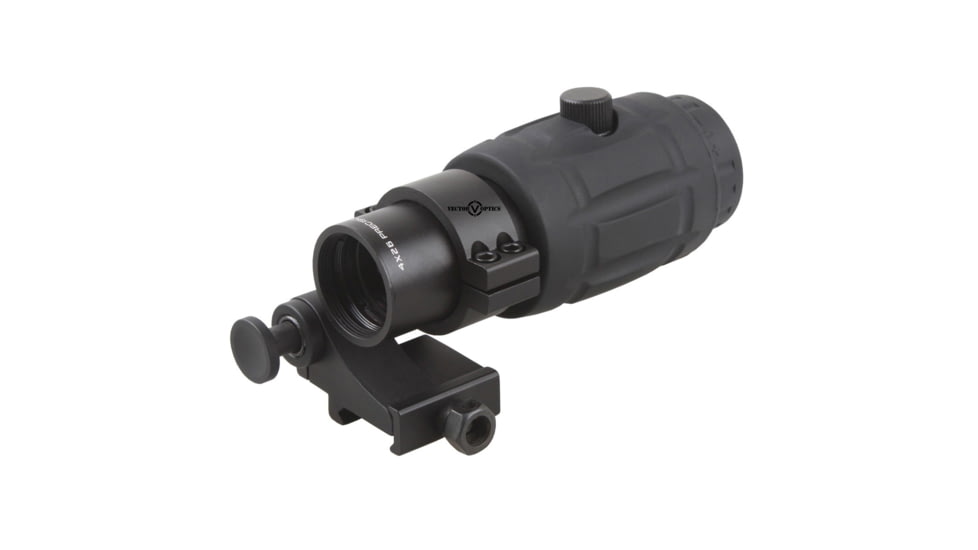 Vector Optics Magnifier 4x26mm Red Dot Sight w/ TM-17 Flip Side Mount, w/ Lens Cap, Black, SCMF-14