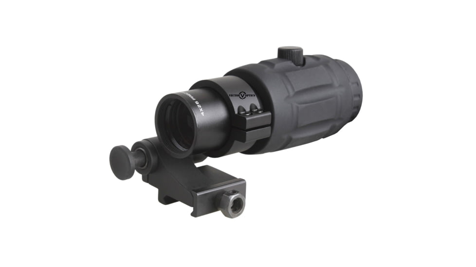 Vector Optics Magnifier 4x26mm Red Dot Sight w/ TM-17 Flip Side Mount, w/ Lens Cap, Black, SCMF-14