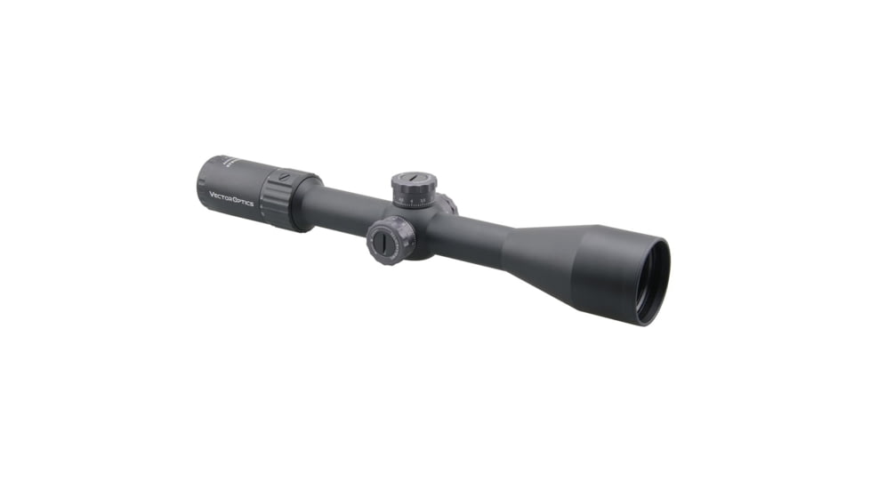 Vector Optics Marksman Rifle Scope, 6-26x50mm, First Focal Plane, 30mm Tube, VPA-MF Non-Illuminated Reticle, 6061-T6, Matte/ Dark Silver Finish, Black, SCFF-26