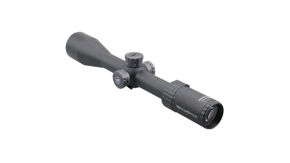 Vector Optics Marksman Rifle Scope, 6-26x50mm, First Focal Plane, 30mm Tube, VPA-MF Non-Illuminated Reticle, 6061-T6, Matte/ Dark Silver Finish, Black, SCFF-26