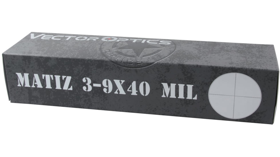 Vector Optics Matiz MIL Rifle Scope, 3-9x40mm, 25.4mm Tube, SFP, VMD-2 Reticle, Green, SCOM-32
