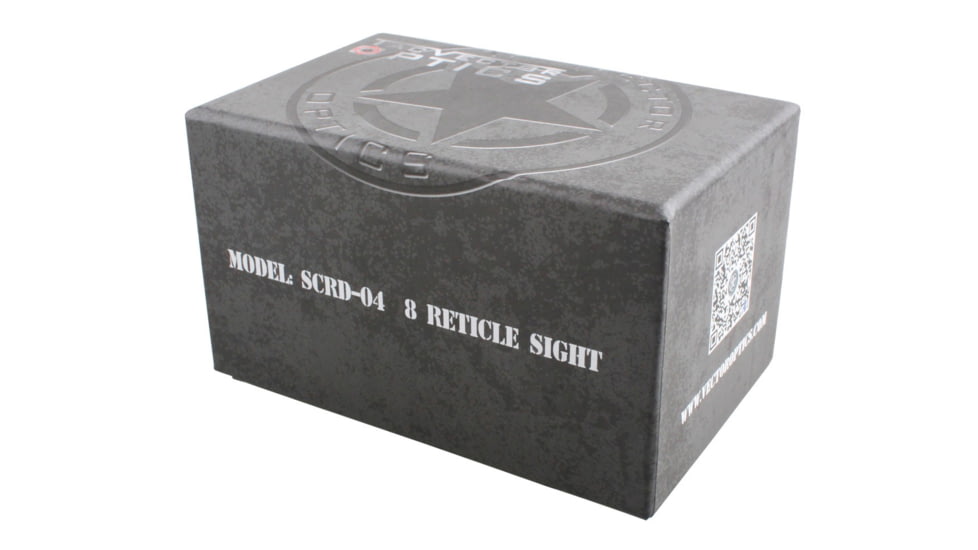 Vector Optics Omega Red Dot Sight, 8 Reticle, 27x39mm Window, Black, SCRD-04C