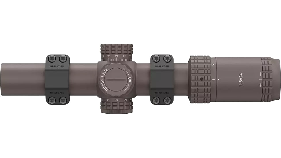 Vector Optics VictOptics S6 1-6x24 30mm Tube LPVO Rifle Scope w/ 1- Piece Extreme High Picatinny AR Mount Kit, Second Focal Plane