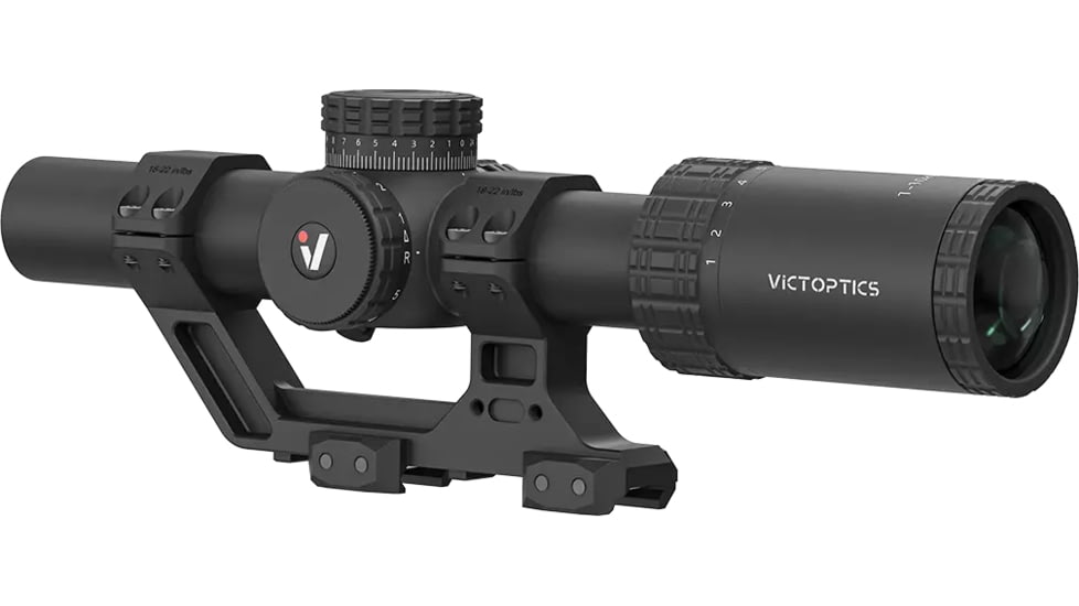Vector Optics VictOptics S10 1-10x24 30mm Tube LPVO Rifle Scope w/ 1-Piece Extreme High Picatinny AR Mount Kit, Second Focal Palne