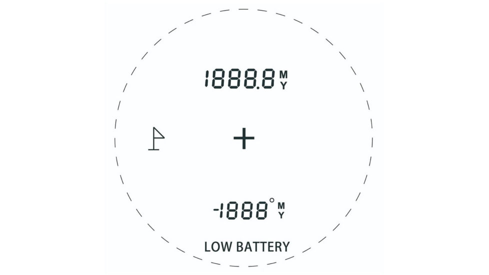 Vector Optics Paragon 6x25 LCD Golf Rangefinder, Green, SCRF-15