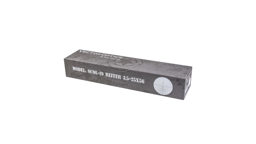 Vector Optics Reiter Rifle Scope, 3.5-25x56mm, 35mm Tube, VPA-3 Reticle, Black, SCOL-19