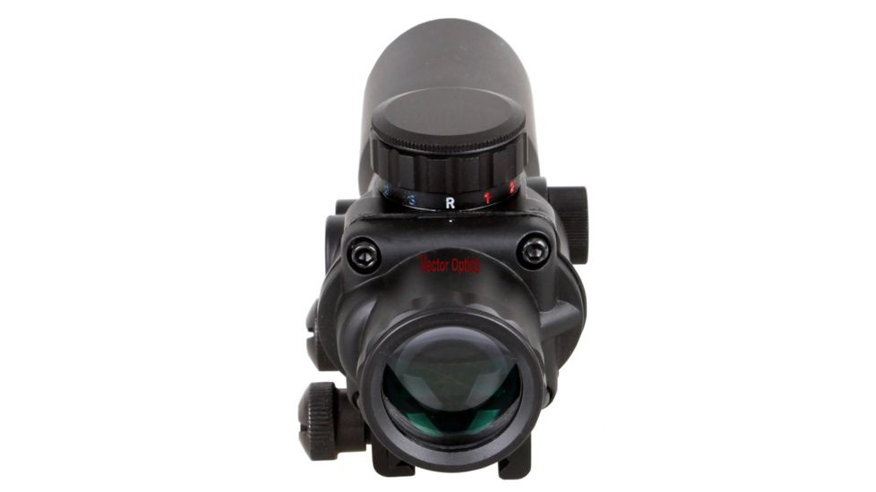 Vector Optics Talos Rifle Scope, 4x32mm, Chevron Reticle, Black, SCOC-09