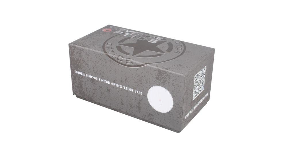 Vector Optics Talos Rifle Scope, 4x32mm, Chevron Reticle, Black, SCOC-09