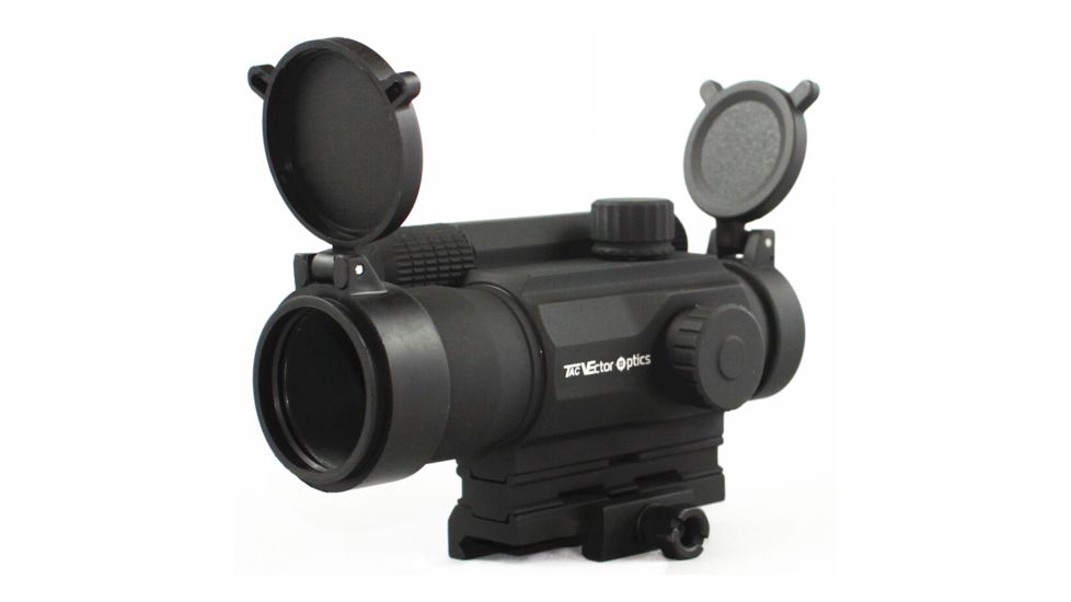 Vector Optics Tempest 1x35mm Red Dot Sight, 4 Types 11 Levels Red Reticle, Black, SCRD-07