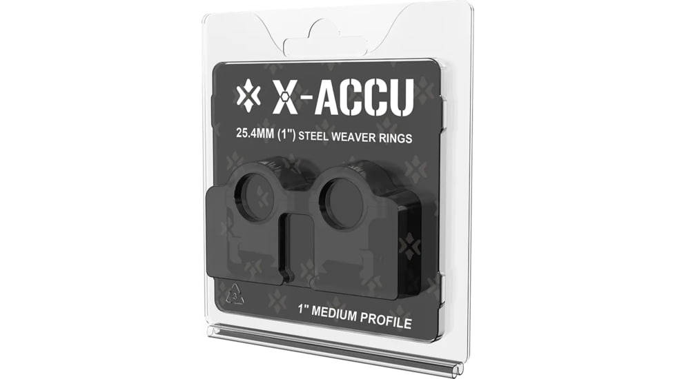 Vector Optics 25.4mm 1in Steel Medium Weaver Rings