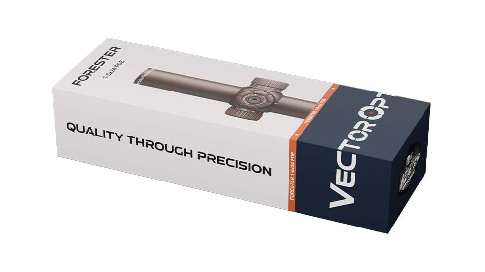 Vector Optics Forester 1-8x24mm 30mm Tube Rifle Scope, Second Focal Plane