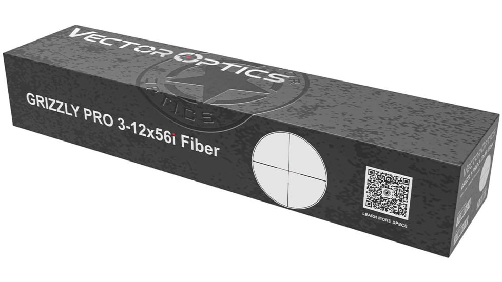 Vector Optics Grizzly Pro 3-12x56i 30mm Tube Fiber Rifle Scope, Second Focal Plane